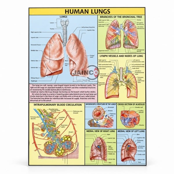 Human Lungs Chart
